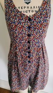 VINTAGE RAYON TINY FLORALS PLAYSUIT